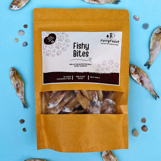Fishy Bytes - Omega-3 Rich Natural Fish Treats for Dogs & Cats | Skin & Joint Support