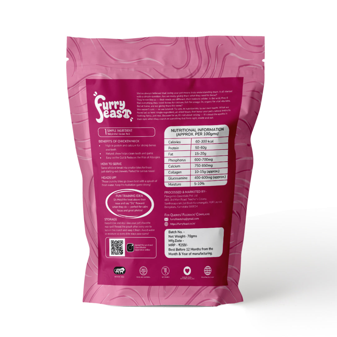 Crunchie Munchie – Chicken Neck (70G)