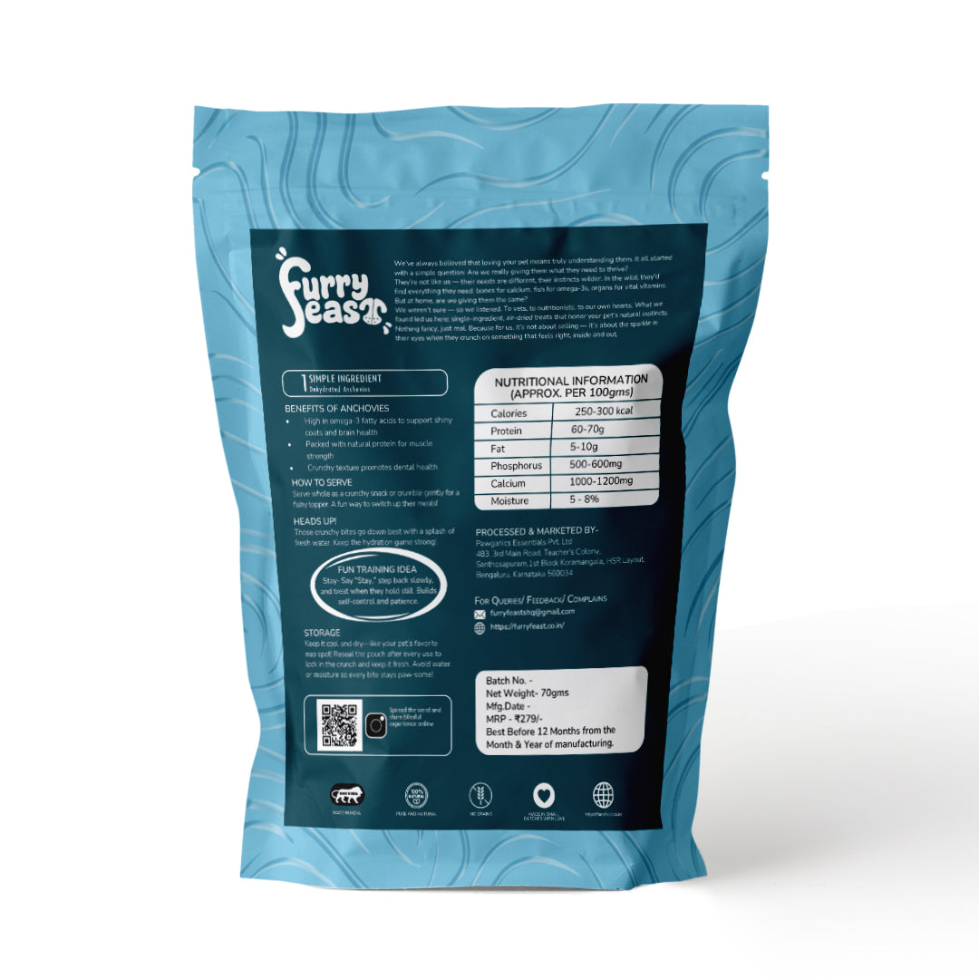 Fishy Bytes – Anchovies (70G)