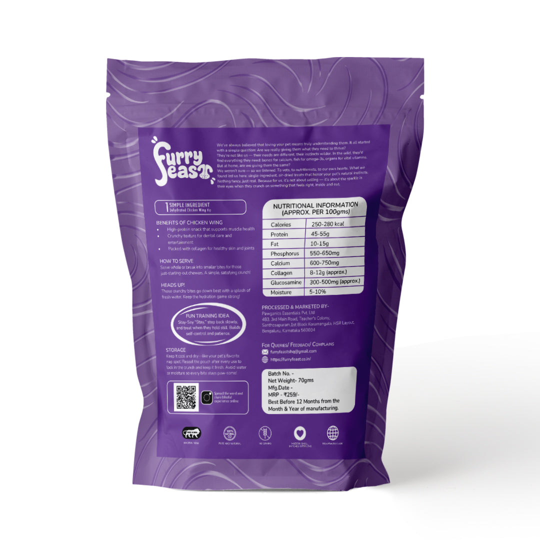 Waggy Wings – Chicken Wings (70G)