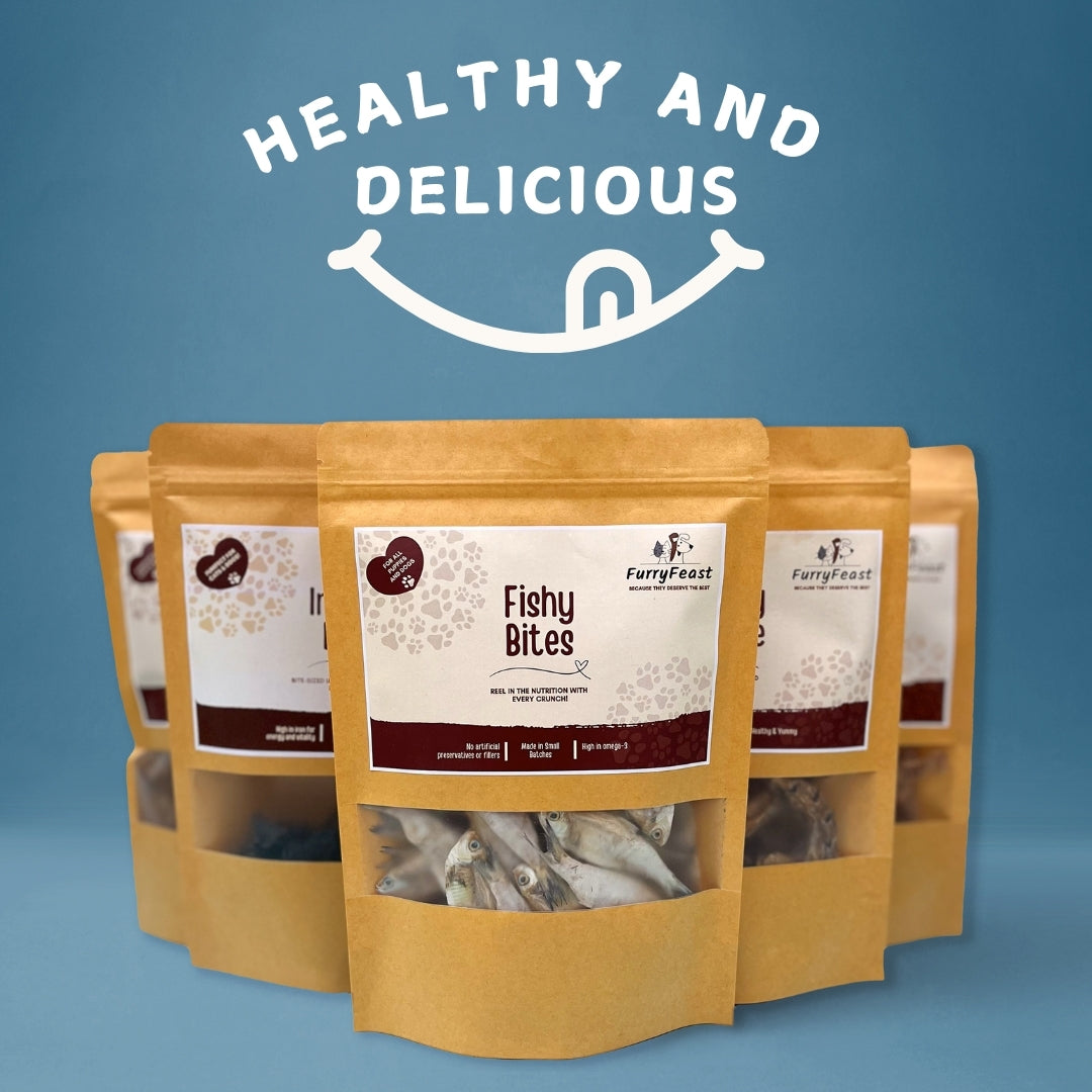 Fishy Bytes - Omega-3 Rich Natural Fish Treats for Dogs & Cats | Skin & Joint Support