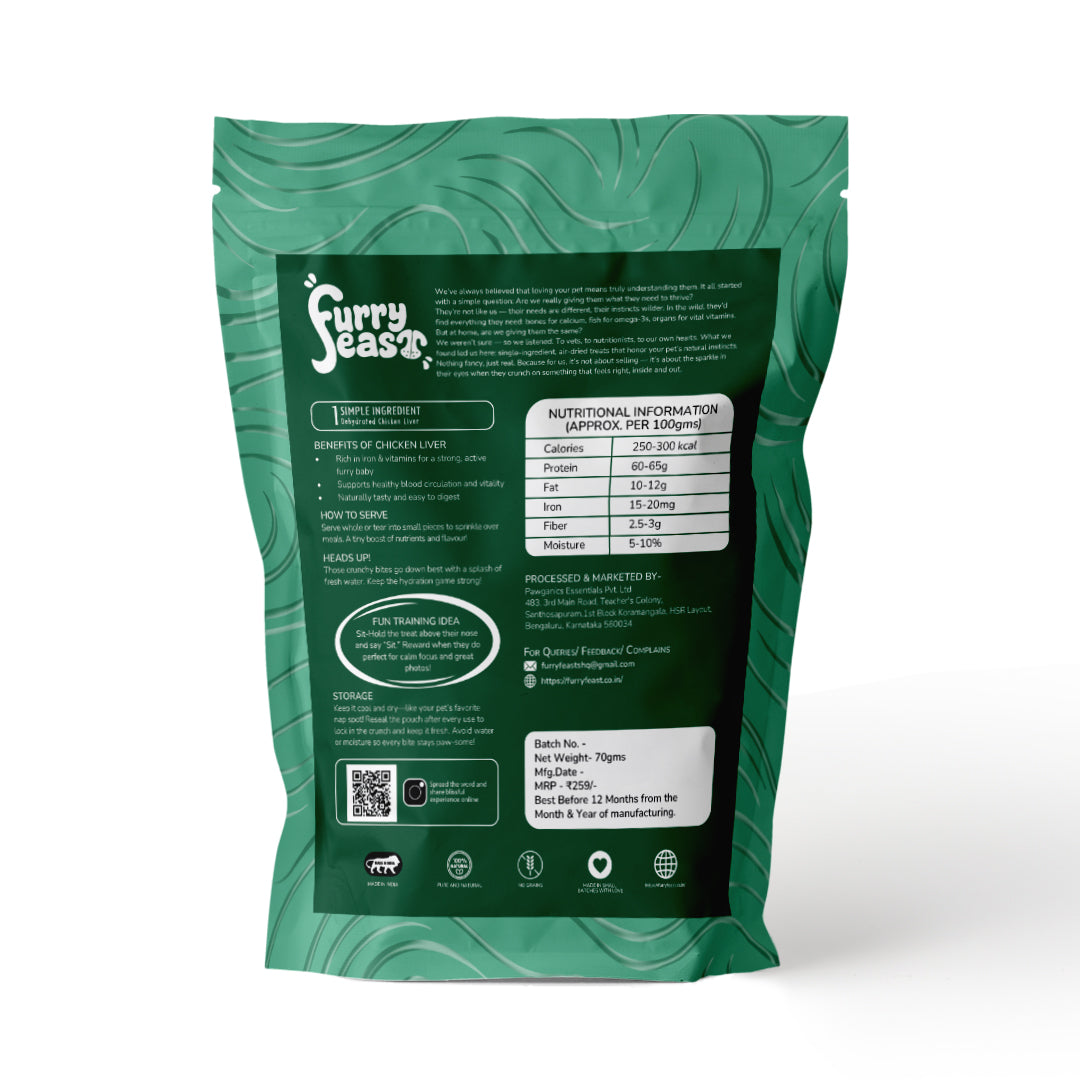 Immune Bites – Chicken Liver Jerky (70G)